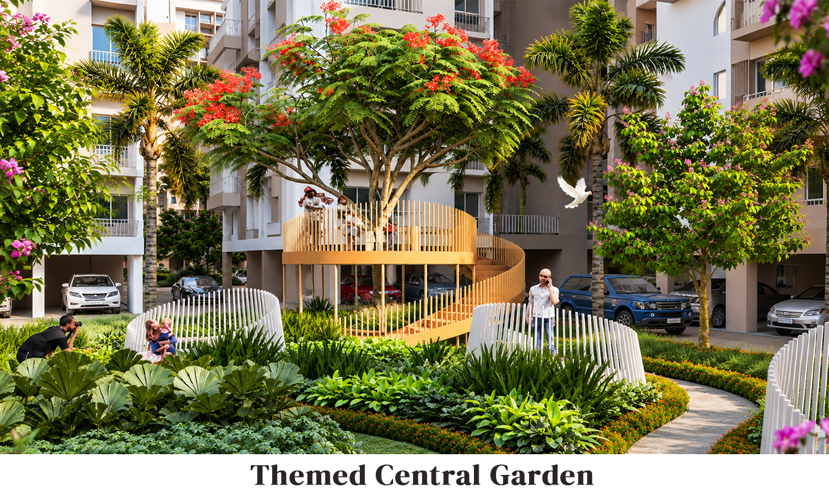 F Residences Merlin Themed Central Garden 