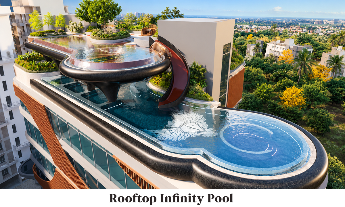 F Residences Merlin Rooftop Infinity Pool