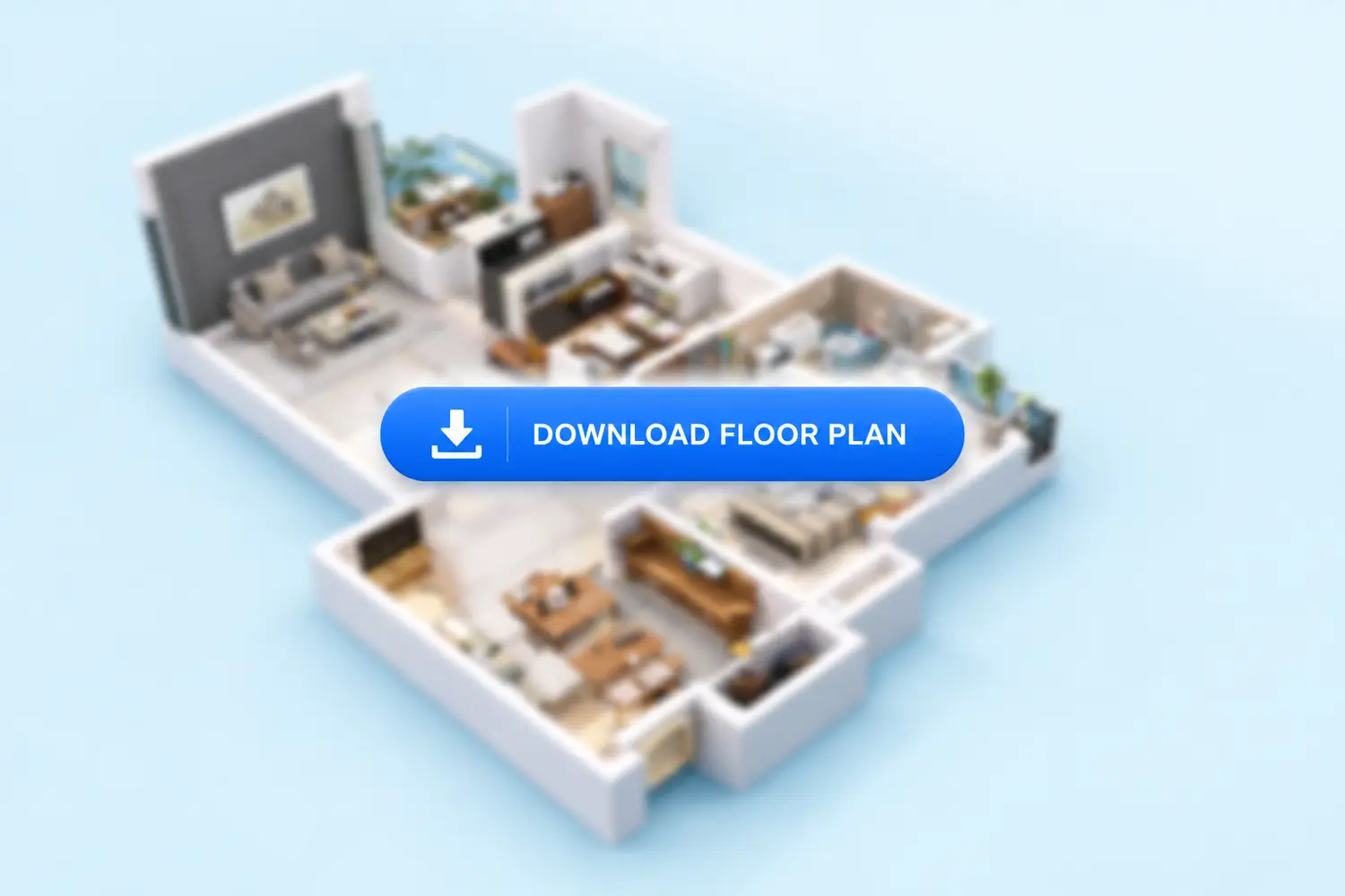 Rishi Ventoso floor plan showing bedrooms, bath, utility, dining area etc.